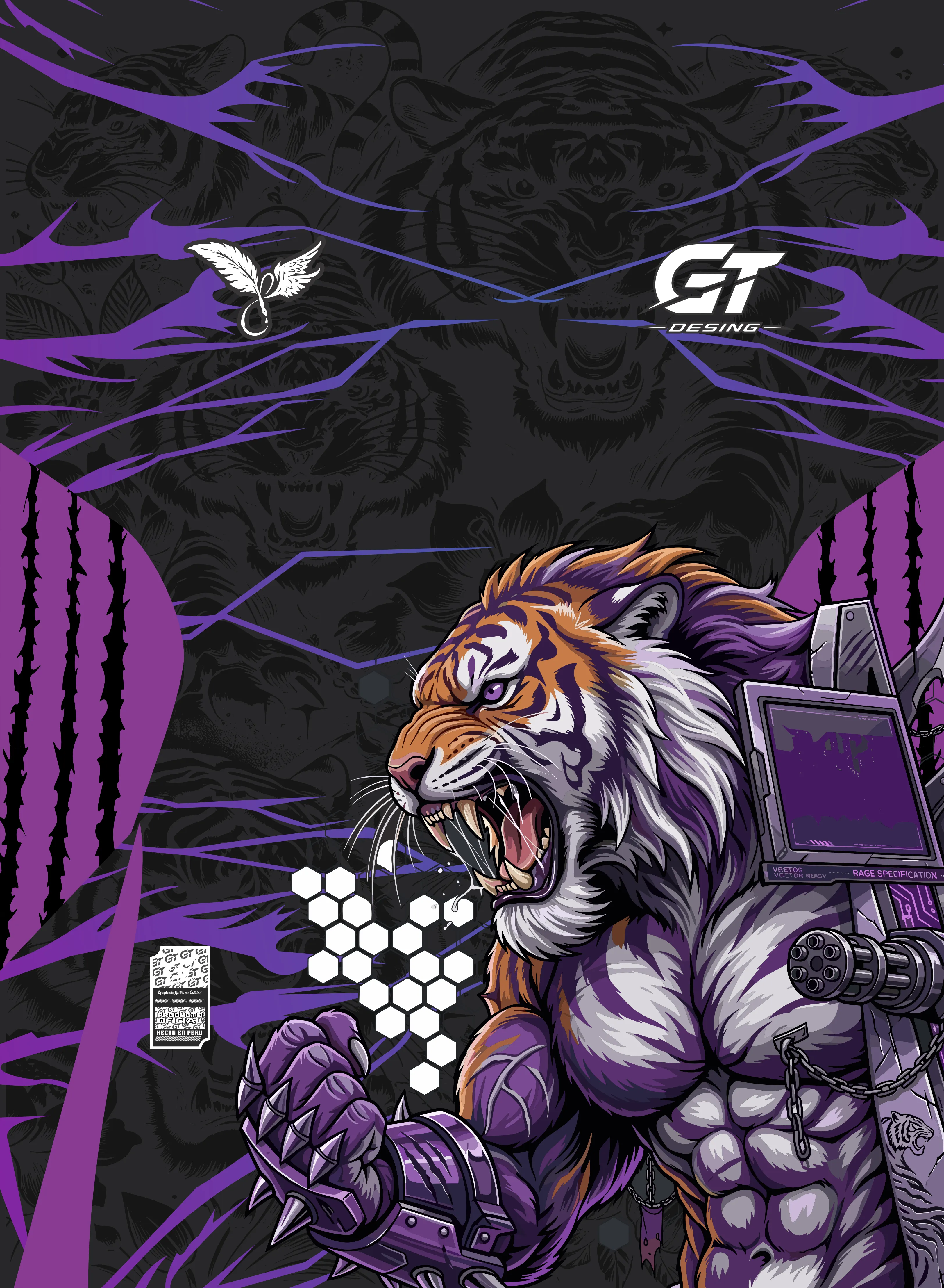 diseño tigre sivernetico